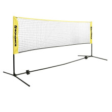 Badmintonnetz - HELLOSHOP26 - 5 m verstellbar - Höhen 107/120/155 cm - Abmessungen 500x103x155 cm - Pfosten + Tasche