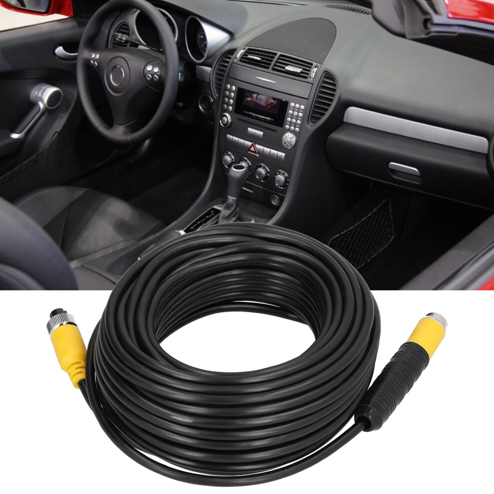 50Ft Waterproof 4Pin Car Video Extension Cable For Cctv Rearview Truck 7901391292100