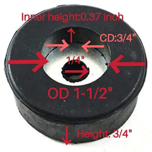 Conjunto de 12 Almofadas Vibratórias com Pés de Borracha para Compressor de Ar 2