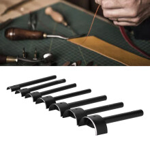 7pcs Leather Hole Cutter Semicircular Shape Ends for Belt Refining