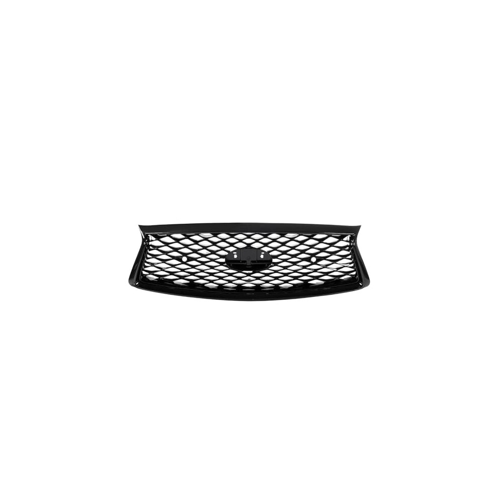 Gloss Front Grille For Infiniti Q50 Q50s 20142021, Direct Fit Upper Bumper Mesh Upgrade Black 9330225076360
