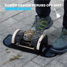 2X Brosse à Chaussures D'Extérieur avec Grattoir à Bottes - Brosse de Nettoyage pour Chaussures, Brosse à Récurer pour Bottes - Nettoyage de