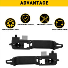 2 Paire de Bases de Poignée de Porte Avant pour Focus 2000-2007 FL:6S4Z-5426685-C FR:6S4Z-5426684-E Base de Poignée de Porte Extérieure
