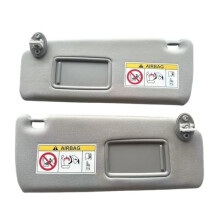 Sun Visor Pair Gray 20102023 DirectFit Replacement with Makeup Mirrors for Toyota Land Cruiser Prado