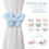 Curtain Tiebacks Decorative Window Curtain Holdback-White 6