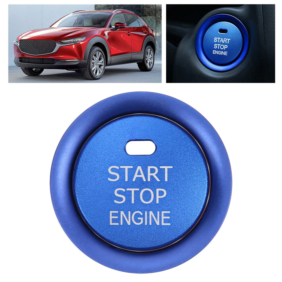 Start Stop Button Decorative Trim Mazda Cx-4 Blue 7293282028326