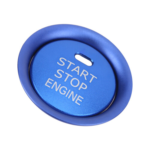 Blue Aluminium Alloy Ignition Button Cover for 2