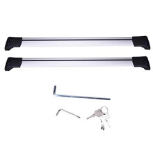 Universal Car Roof Rack Cross Bars 93cm99cm Adjustable Aluminum with Secure Locking Design