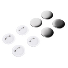 100 Stück 50mm Abzeichen-Rückseite Abdeckung Zinn- und Kunststoff DIY Rahmen für Geschenke
