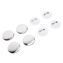 Abdeckungen für Abzeichenrückseiten 58mm, 100 Stück, langlebig aus Zinn und Kunststoff, rostfrei für Bastelarbeiten