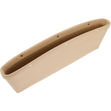 PU Leather Car Seat Gap Filler Organizer with Phone Holder and Multi Compartments Fits Most Vehicles