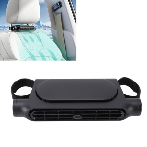 USB Car Seat Cooling Fan ABS 180g Black Multi-Speed Compact 2