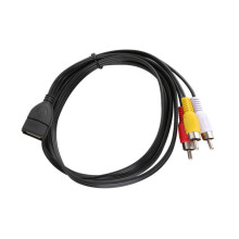 Compatibility USB to 3RCA Video Audio Cable 150cm for TV Media Player Stable Signal Transmission