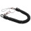 8X Lobster Clasp Black Spring Stretchy Coil Cord Strap Keychain Key Chain Rope 1