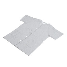 Unisex Post Shoulder Surgery Shirt Light Grey L Easy Wear Recovery