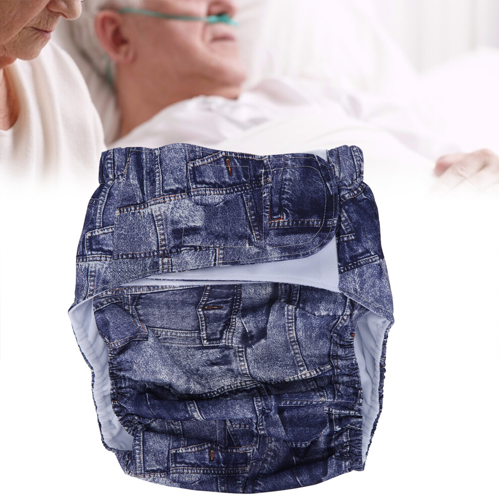 Reusable Adult Cloth Diaper Waterproof Incontinence Nappies with Hook Loop Fasteners