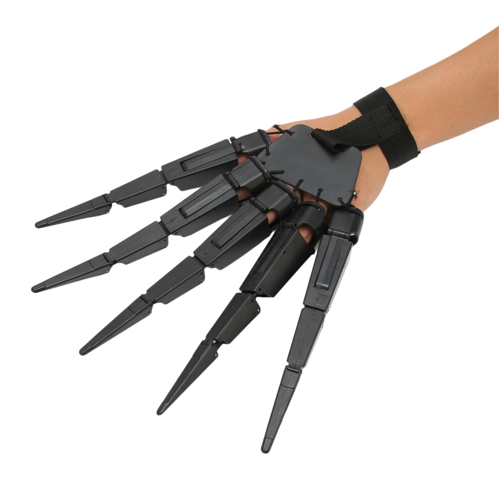 Halloween Articulated Finger Extensions Horror Cosplay Prop Left Hand Wearable