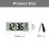 Multifunction LCD Digital Clock With Time Date Display-Black 3
