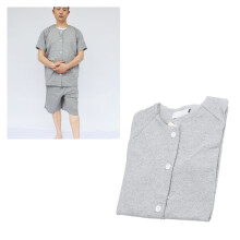 Light Grey Post Shoulder Surgery Shirt Unisex XL Easy Wear Recovery Top