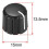 40 Stücke Potentiometer Steuerung Knobs für Elektrische Gitarre Volume Tone Knobs Schwarz D Typ 6mm 3