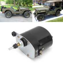 12V Wiper Motor Replacing Willys Jeep Tractor 110 Black
