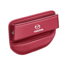 Car Seat Gap Filler Organizer for Mazda CX60 20222025, Leather Car Interior Storage Box, Slim Noise Fit, Quick Installation, Red