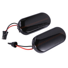 6x Car Dynamic Water Light Led Foliate Turn Signal for  Bora  3 4  3Bg  Sb6 Black