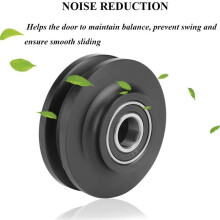 20Pcs Sliding Barn Door Wheel Heavy Duty Cabinet Window Pulley Roller Quiet Sliding Door Track Perfect for DIY Barn Door