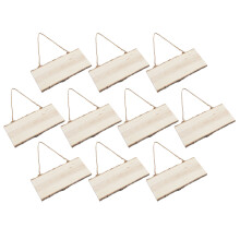 10Pcs DIY Wooden Door Hanging Decor 10x25cm Art & Jewelry Use