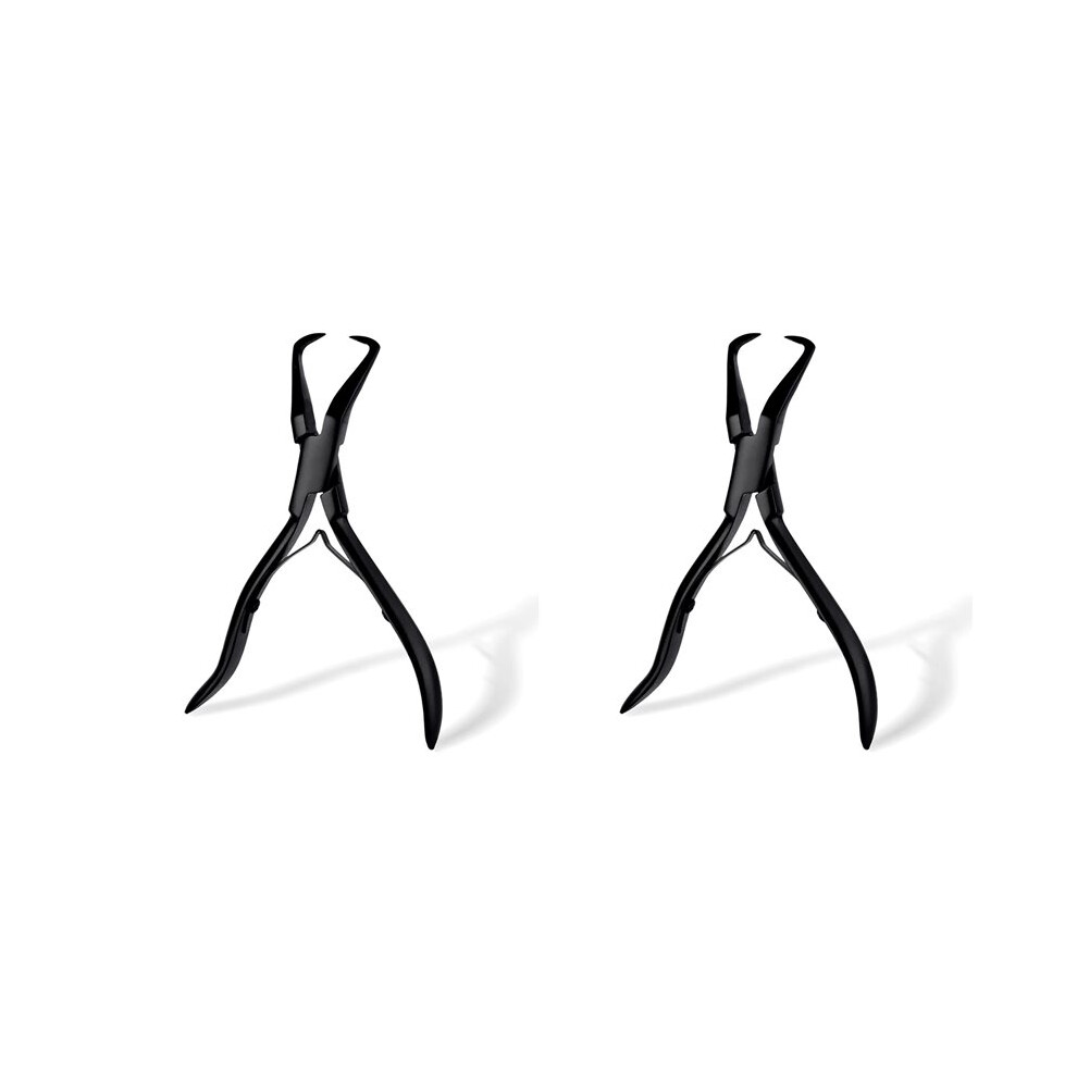 Unisex 2X Hair Extension Pliers Stainless Steel Hair Extension Tools Microlink Bead Remover Pliers For Hair Extensions