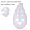 Multifunctional Plastic Curve Ruler for Sewing, 1pcs Semicircle Design 3