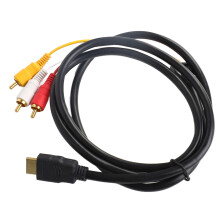 HD zu Audio-Video-Kabel 1,5 m Schwarz für 1080p HDMI-Signalfübertragung