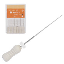 Stainless Steel Root Canal Files 21mm 0.8in 6 Pack Dental Tool