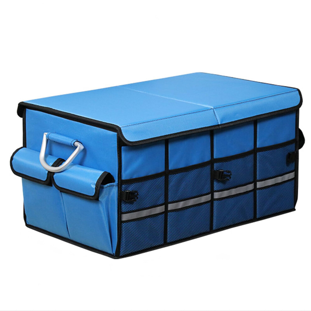 Car Trunk Organizer 66L Foldable Storage Box With Lid Oxford Fabric For Hyundai Tucson Lm 20142015 Blue 9330225077817