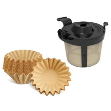 Koffiefiltermandje & 100 Stuks Koffiefilters van Papier voor PB051 & PB041ST Koffiezetapparaataccessoires
