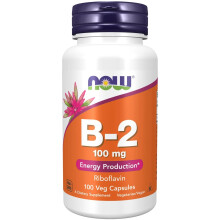 NOW Foods Riboflavin 100mg 100 Caps  Energy Health