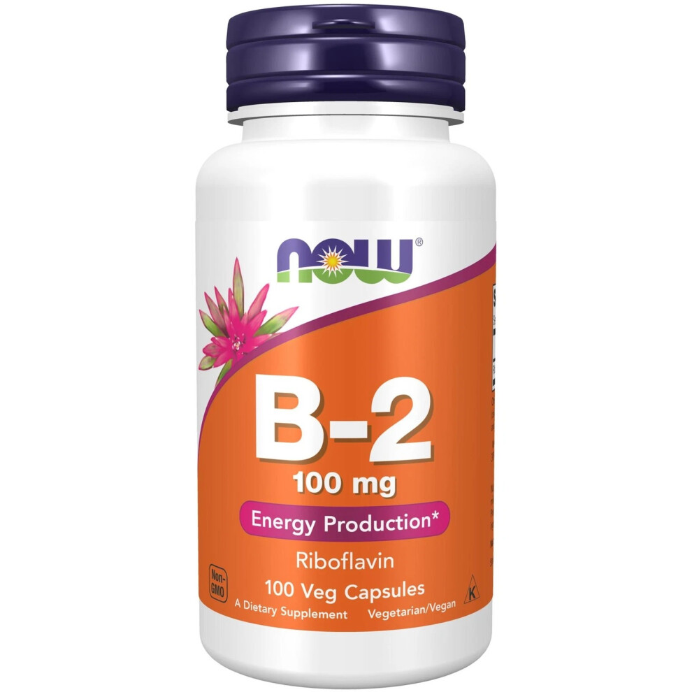 Now Foods Riboflavin 100Mg 100 Caps Energy Health