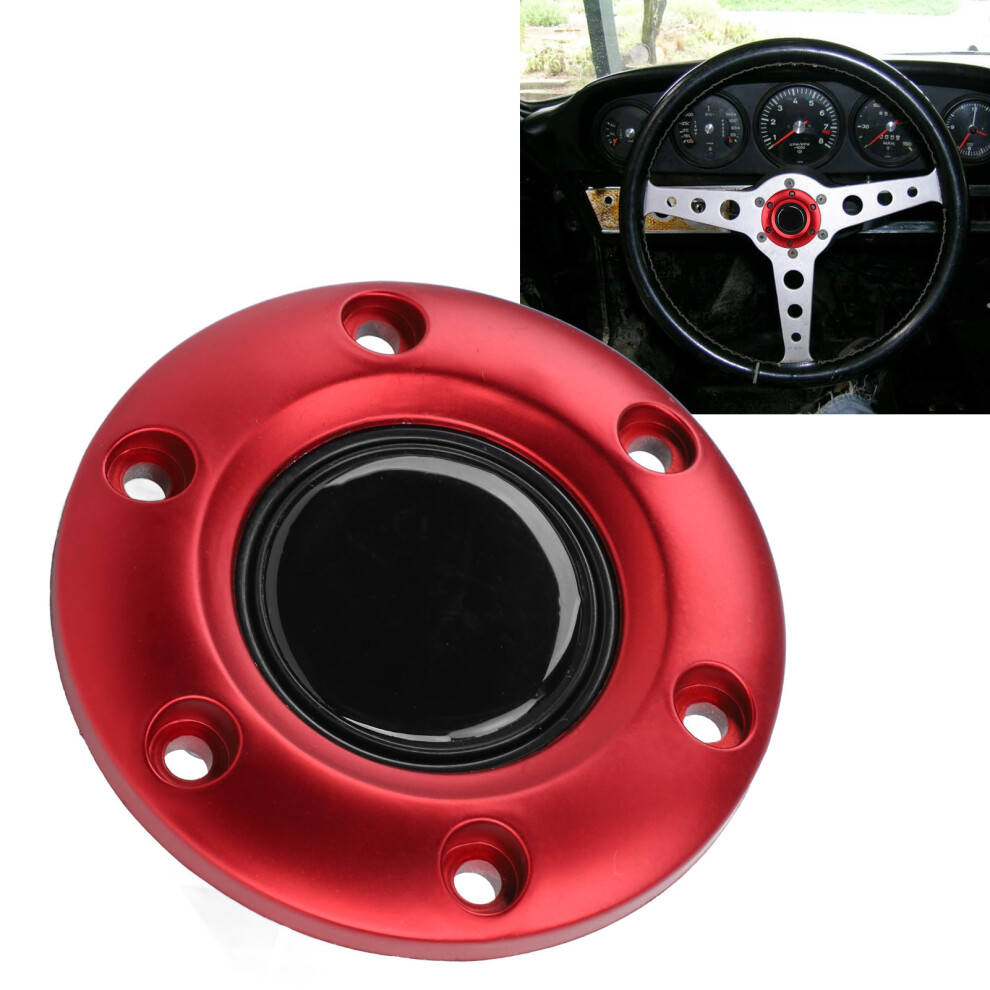 Car Steering Wheel Center Cap For 6 Hole Horn Button Switch Interior Red 8721391305575