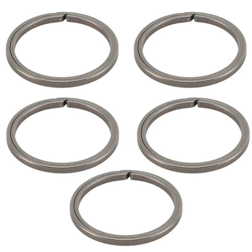 Titanium Key Ring, Quick Release Side-Pushing Ring, Super  Key Organizer, Outer Diameter 30MM, 5PCS