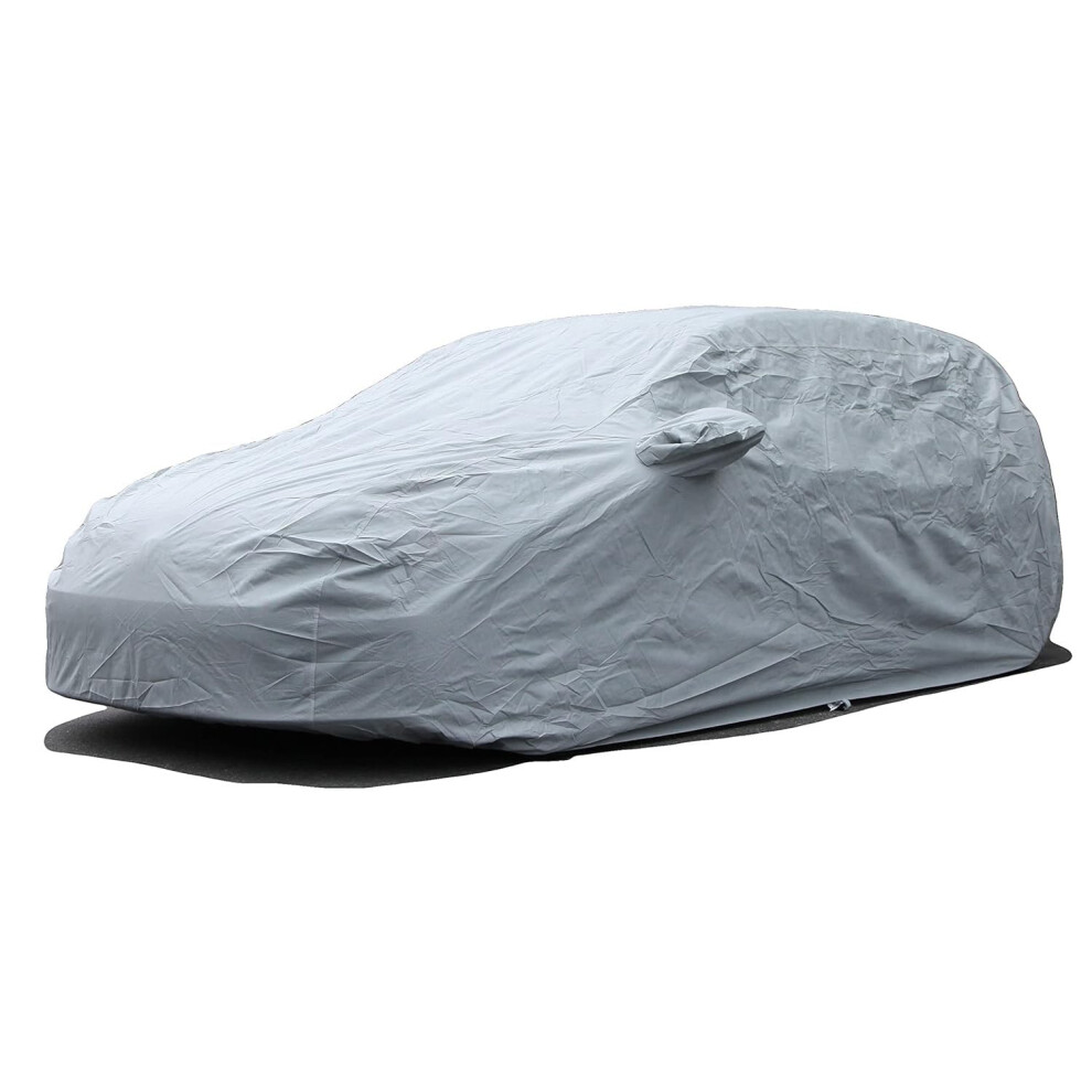 All Weather Waterproof Car Cover For Mitsubishi Mirage 20142024, Uv Resistant Hail Protection Gray 9771547624691