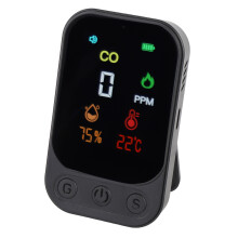 CO-Melder 1000 mAh Tragbar Multifunktional Schwarz