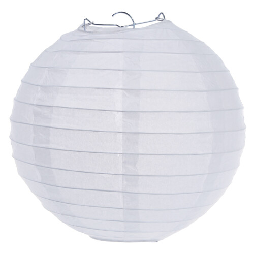 2X White Chinese/Japanese Paper Lantern/Lamp 8 inch Diameter 2