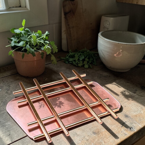 Apollo Cross Copper Trivet 20cm Heat Protector 2