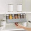 Wall Mounted Spice Rack Non Perforated Adjustable Seasoning Boxes Barbecue Material Combination Set Storage Case 5