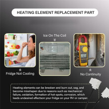 3850644422 Heating Element AC 120v 325w Replacement Part for Refrigerator Models RM2652/DM2652/DM2852