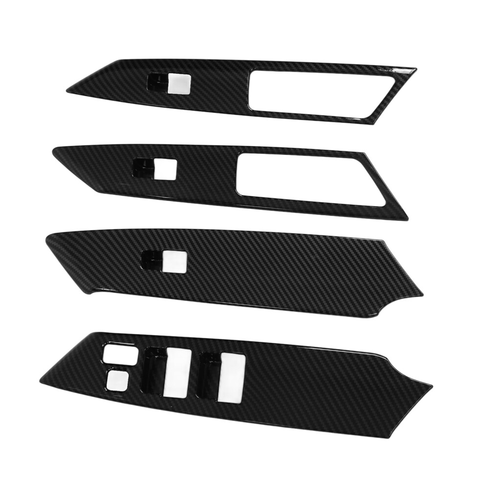 Mitsubishi Pajero Sport & Shogun 19Â21 Carbon Fiber Car Door Switch Trim 4Pcs 3361391308999