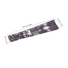 Arm Warmer with Temporary Tattoo Print & UV Protection - Fake Tattoo Sleeves