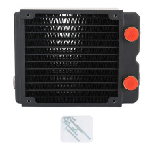 120mm Copper PC Water Cooling Radiator, 3 Layer 12 Tube Heatsink, Fast Heat Dissipation, G1/4 Thread