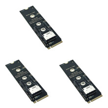 3X M.2 NVMe PCIe to Oculink Female Dock SFF-8612 Adapter M.2 Mkey Nvme to Oculink SFF-8611 SFF-8612 Adapter