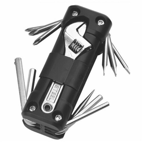 2X Bicycle Multifunction Tool Kits Multitool Tire Repair Tool Set with Screwdriver Chain 1